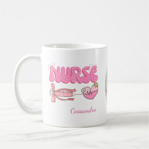 Caneca De Café Nome da Foto da Escola de Enfermagem Futuro Enferm