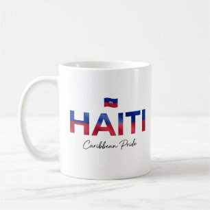 Caneca De Café Nome da Ilha Haiti   Orgulho Diário