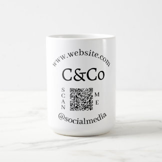 Caneca De Café nome da letra do logotipo empresa mídia social sit