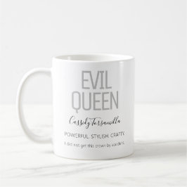 Caneca De Café Nome da Rainha Cinza da Mau Negra