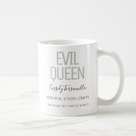 Caneca De Café Nome da Rainha Cinza da Mau Negra