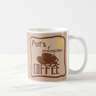 Caneca De Café Nome de adição de Sinal de Café