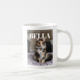 Caneca De Café Nome de animal de estimação personalizado PhotoPop
