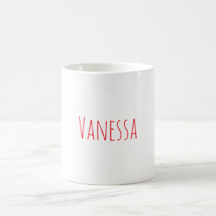 Caneca De Café Nome de caligrafia clássica profissional personali