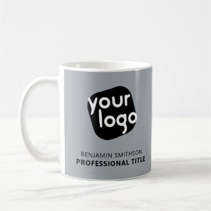 Caneca De Café Nome de cor personalizado Título Adicione seu logo