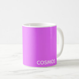 Caneca De Café Nome de cor roxa do Cosmos
