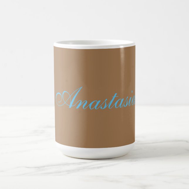 Caneca De Café Nome de escrita manual clássica profissional perso (Centro)