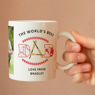 Caneca De Café Nome de Foto Personalizado do Melhor Pai do Mundo