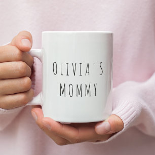 Caneca De Café & Nome de Fotografia da MAMÃE Personalizada Pres