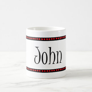 Caneca De Café Nome de John