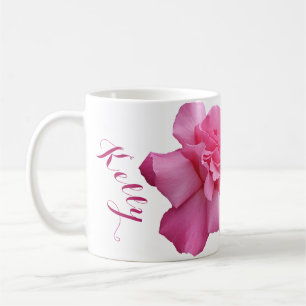Caneca De Café Nome de Kelly bonito rosa rosa rosa floral