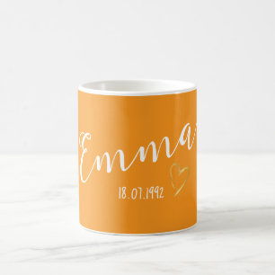 Caneca De Café Nome de presente personalizado simples moderno