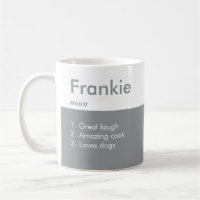 Nome Definição Coffee Mug