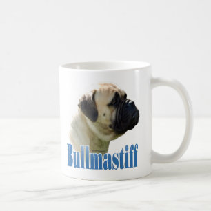 Caneca De Café Nome do Bullmastiff (Fawn)