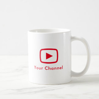 Caneca De Café Nome do Canal Youtube Personalizado