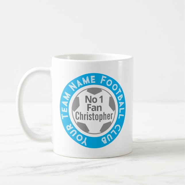 Caneca De Café Nome do clube de futebol em um (Esquerda)