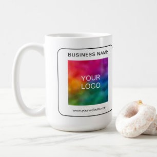 Caneca De Café Nome do logotipo comercial personalizado Url Códig
