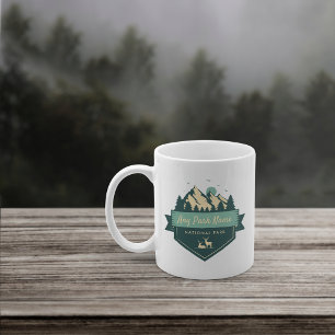 Caneca De Café Nome do Parque Nacional ou Estadual Personalizado