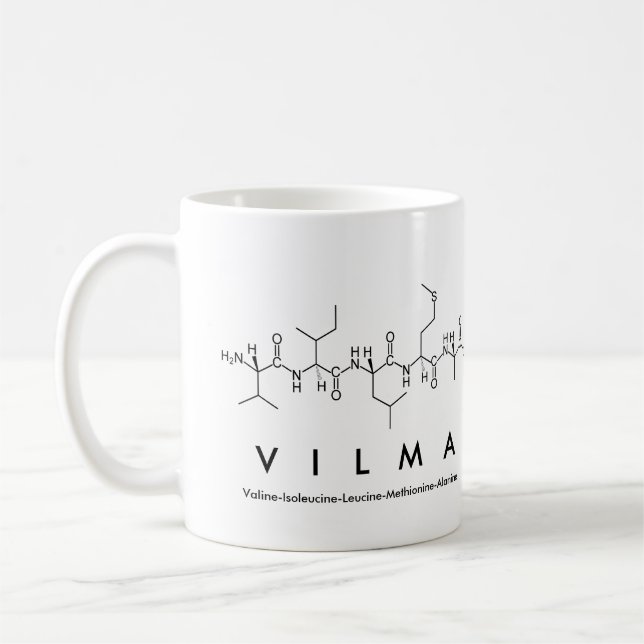 Caneca De Café Nome do peptídeo de Vilma (Esquerda)