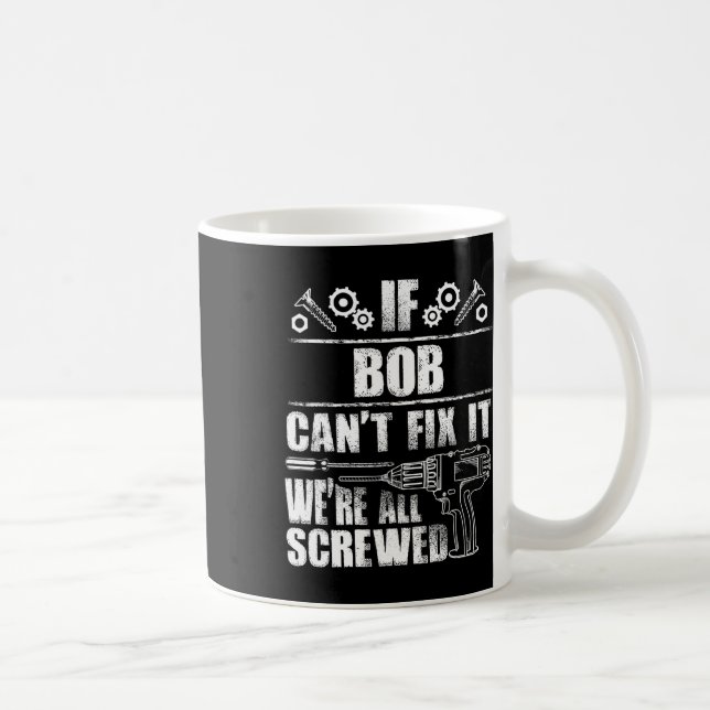 Caneca De Café Nome do presente Conserte o Engraçado Aniversário  (Direita)