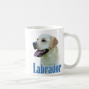 Caneca De Café Nome do Retriever do Labrador Amarelo