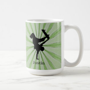 Caneca De Café Nome do Skateboarder