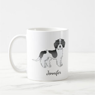 Caneca De Café Nome e Cachorro Mini Goldendoodle Preto