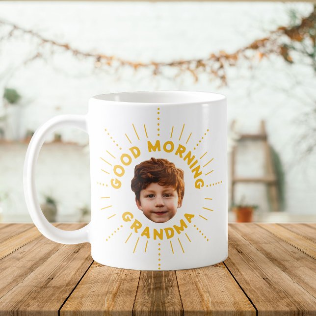 Caneca De Café Nome e foto personalizados - Estilo retrorativo, C (Criador carregado)