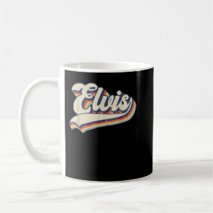 Caneca De Café Nome Elvis Personalizado Vintage Retro Gift Men Wo