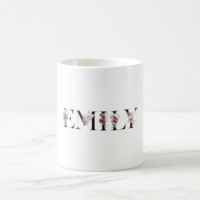 Caneca De Café Nome Emily (Centro)
