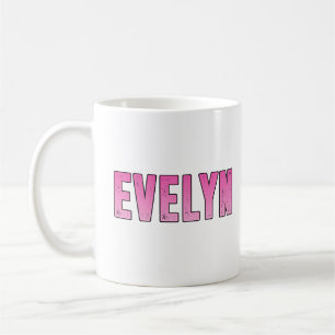 Caneca De Café Nome Evelyn