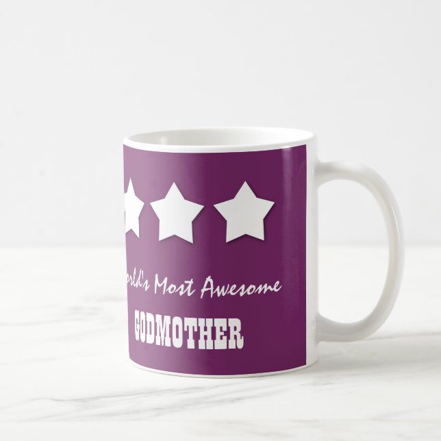 Caneca De Café Nome feito sob encomenda E05Z da MADRINHA a mais (Direita)