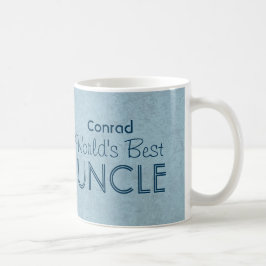 Caneca De Café Nome feito sob encomenda V3 do TIO Grunge azul do