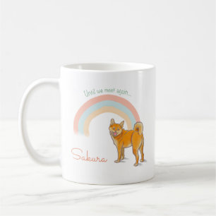 Caneca De Café Nome & Foto Personalizados de Shiba Inu  Memorial 