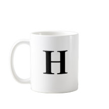 Nome inicial H & Personalizado Coffee Mug