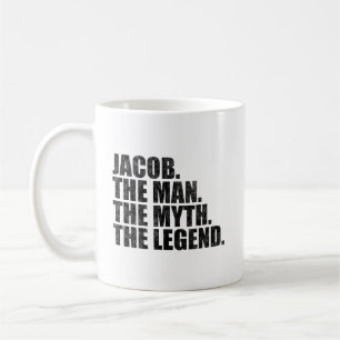 Caneca De Café Nome Jacob, Jacob O Homem O Mito A Lenda
