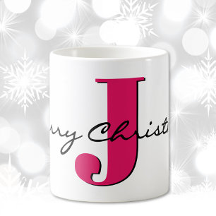 Caneca De Café Nome, Julho Ruby Red Birthstone   Feliz Natal