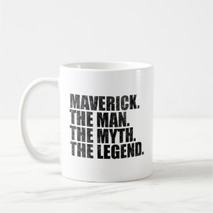 Caneca De Café Nome Maverick,Maverick O Homem O Mito A Lenda