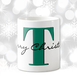 Caneca De Café Nome, May Emerald Green | Feliz Natal