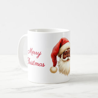 Caneca De Café Nome, Papai Noel Preto Fofo, Feliz Natal