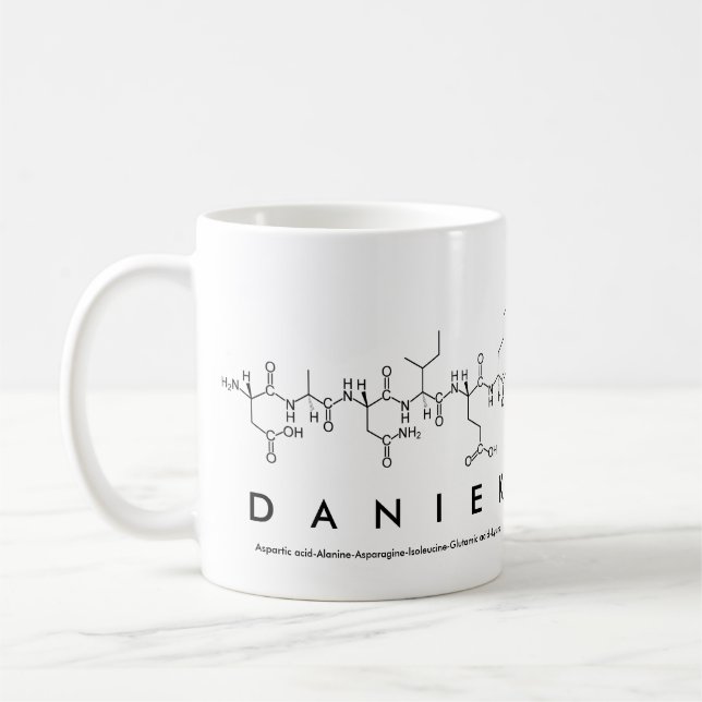 Caneca De Café Nome peptídeo Daniek (Esquerda)