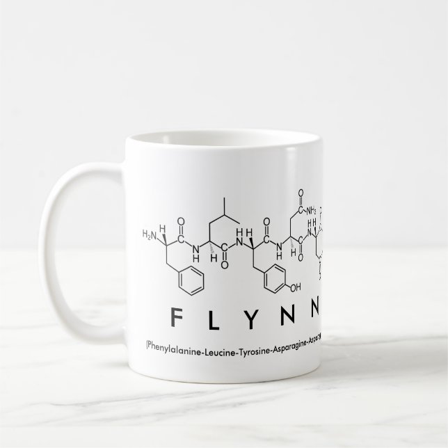 Caneca De Café Nome peptídeo Flynn (Esquerda)