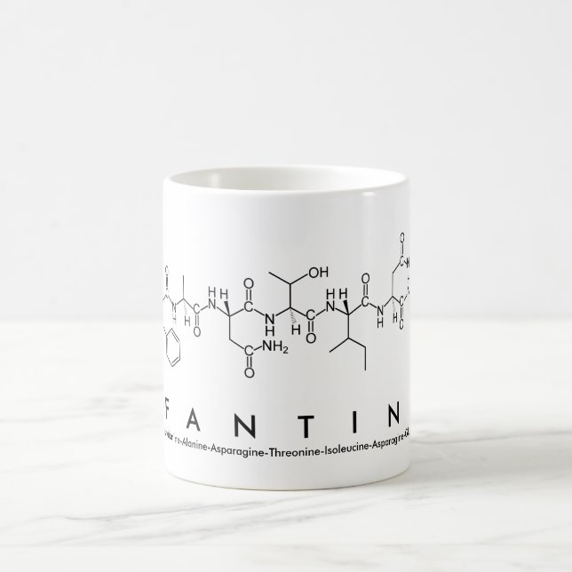 Caneca De Café Nome peptídico antino (Centro)