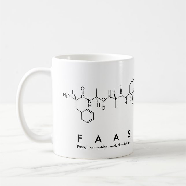 Caneca De Café Nome peptídico de Faas (Esquerda)