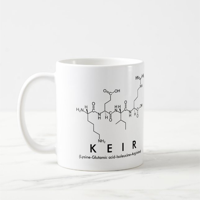 Caneca De Café Nome peptídico de Keir (Esquerda)