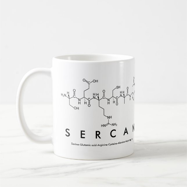 Caneca De Café Nome peptídico sercan mug (Esquerda)