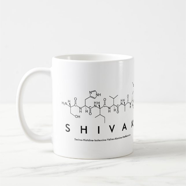Caneca De Café Nome peptídico Shivam (Esquerda)