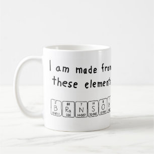 Caneca De Café Nome periódico da mesa do Branson