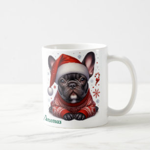 Caneca De Café Nome personalizado, buldogue francês