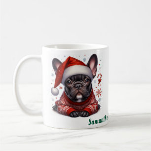 Caneca De Café Nome personalizado, bulldog francês